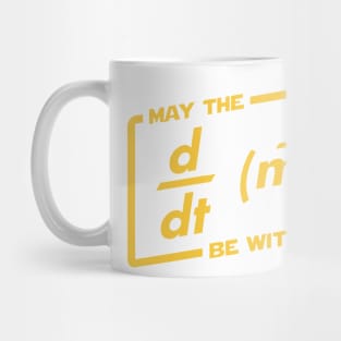 May the force (F=ma) be with you. Physics Maths Mug